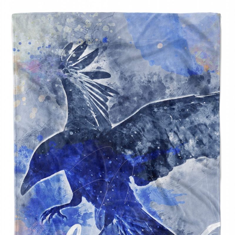 Handtuch Strandhandtuch Saunatuch Kuscheldecke SplashArt Tier Serie Kunstvoll Crow II Mot