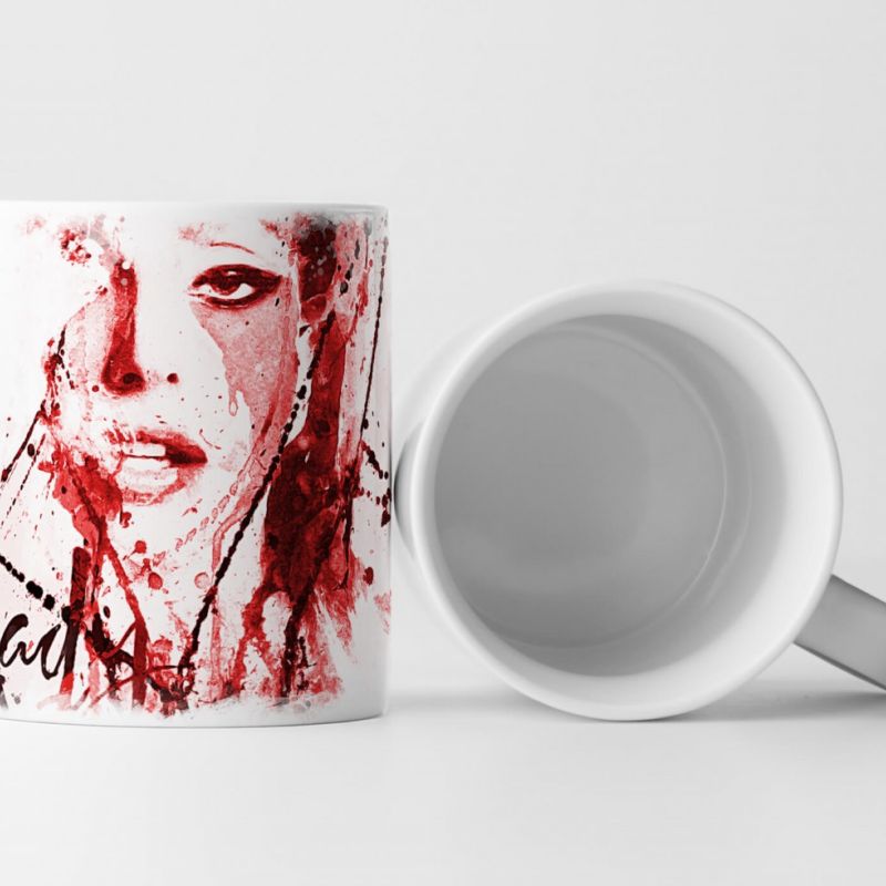 Lady Gaga Tasse als Geschenk,  Design Sinus Art