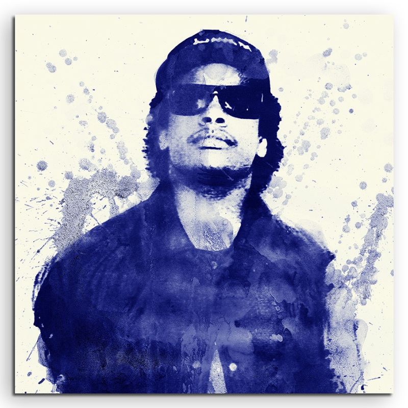 Eazy-E 60x60cm  Aquarell Art Leinwandbild