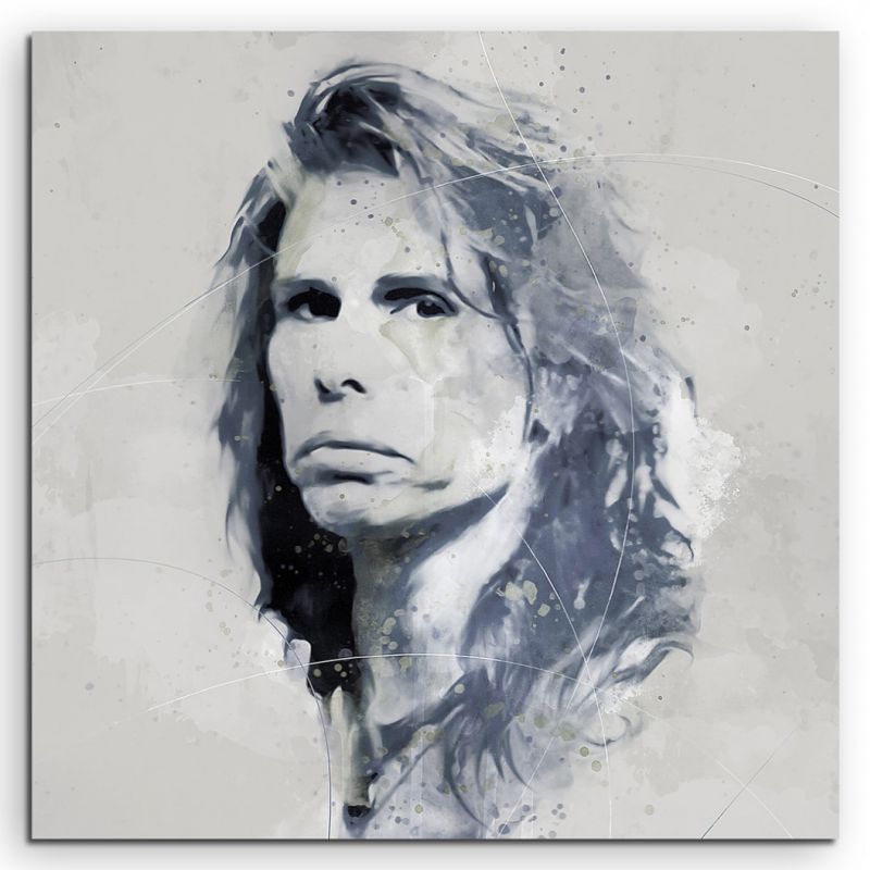 Steven Tyler Aqua 60x60cm Wandbild Aquarell Art