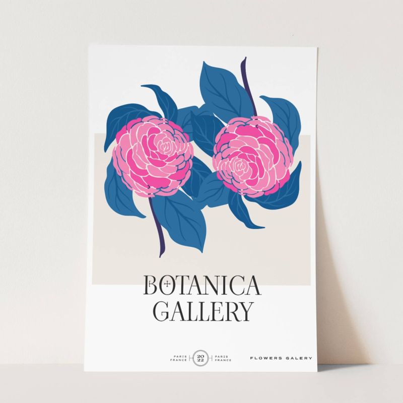 Botanica Wunderschöne Blumen Illustration Dekorativ Modern Farbenfroh