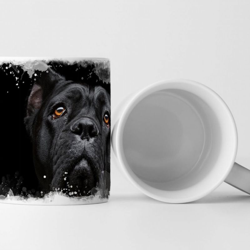 Tasse Geschenk Tierfotografie – Schwarzer Cane Corso