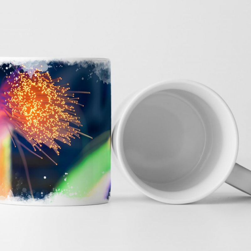 Tasse Geschenk Fiberglaskabel leuchtend