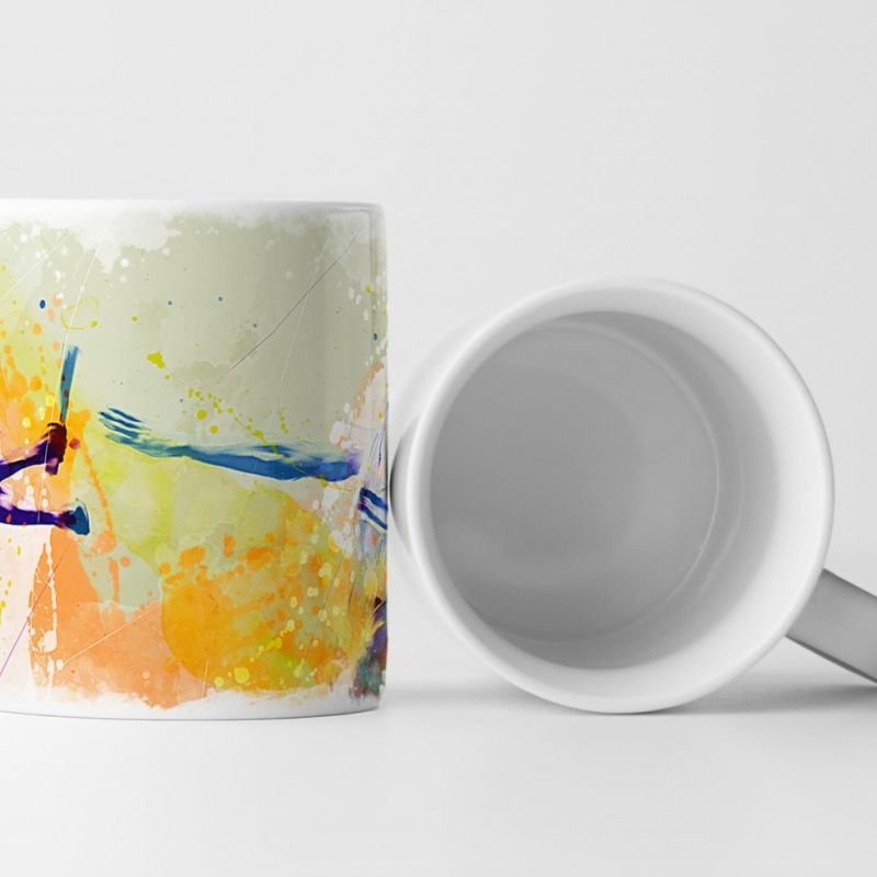 Staffellauf Tasse als Geschenk,  Design Sinus Art