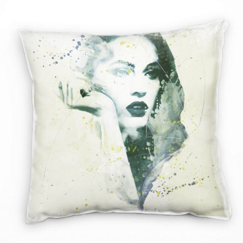 Megan Fox II Deko Kissen Bezug 40x40cm für Couch Sofa Lounge Zierkissen