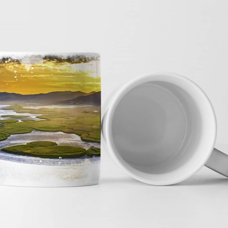 Tasse Geschenk Suncheon bay – Sonnenuntergang