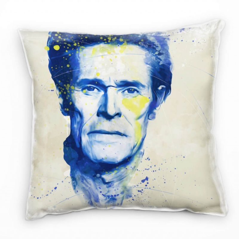 Willem Dafoe I Deko Kissen Bezug 40x40cm für Couch Sofa Lounge Zierkissen