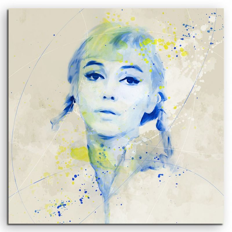 Marilyn Monroe VIII Aqua 60x60cm Wandbild Aquarell Art