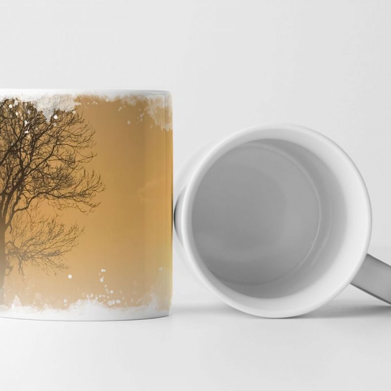 Tasse Geschenk Landschaftsfotografie – Baum bei Sonnenaufgang