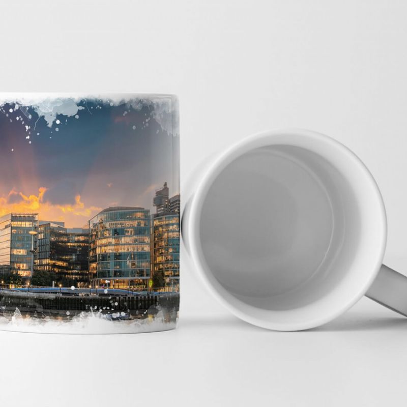 Tasse Geschenk Urbane Fotografie – New London City Hall bei Sonnenaufgang