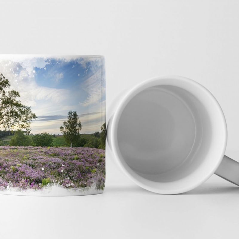 Tasse Geschenk Landschaftsfotografie – Malerische Heidelandschaft