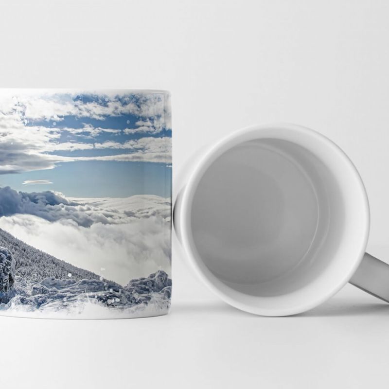 Tasse Geschenk Landschaftsfotografie – Himmel Berge und Schnee