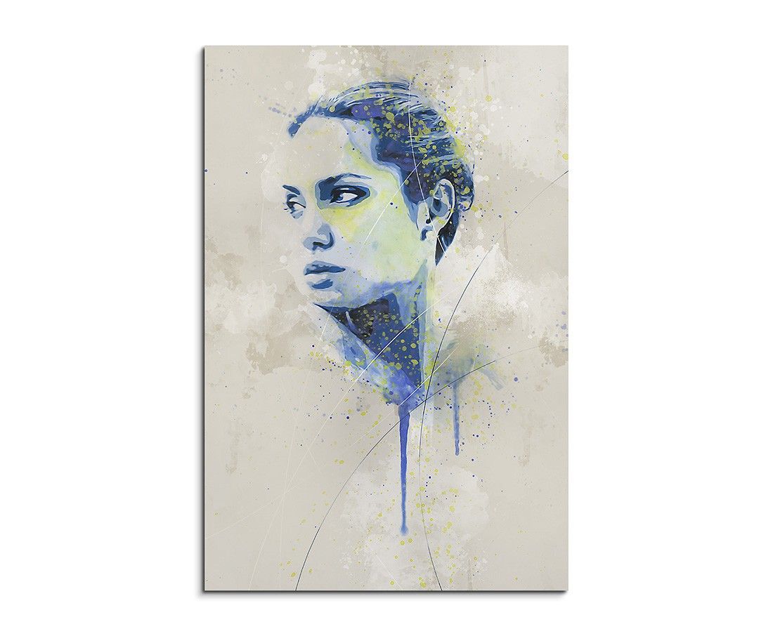 Angelina Jolie II Aqua 90x60cm Aqua Art Wandbild