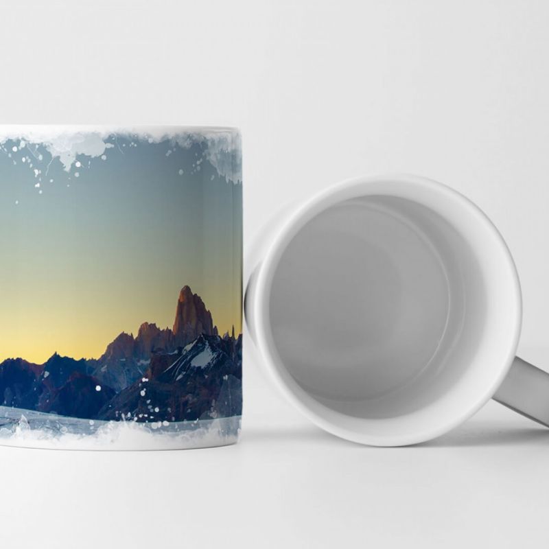 Tasse Geschenk Landschaftsfotografie – Mount Fitz Roy bei Sonnenaufgang