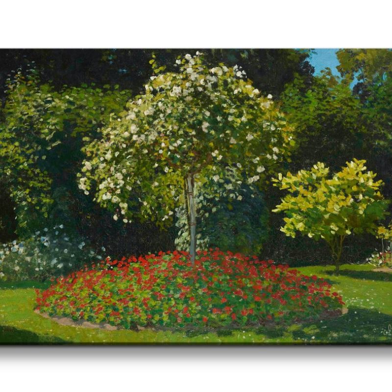 Remaster 120x60cm Claude Monet Impressionismus weltberühmtes Wandbild Lady in the garden