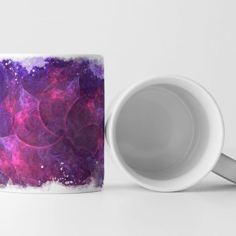 Tasse Geschenk Magenta violettes Farbmuster