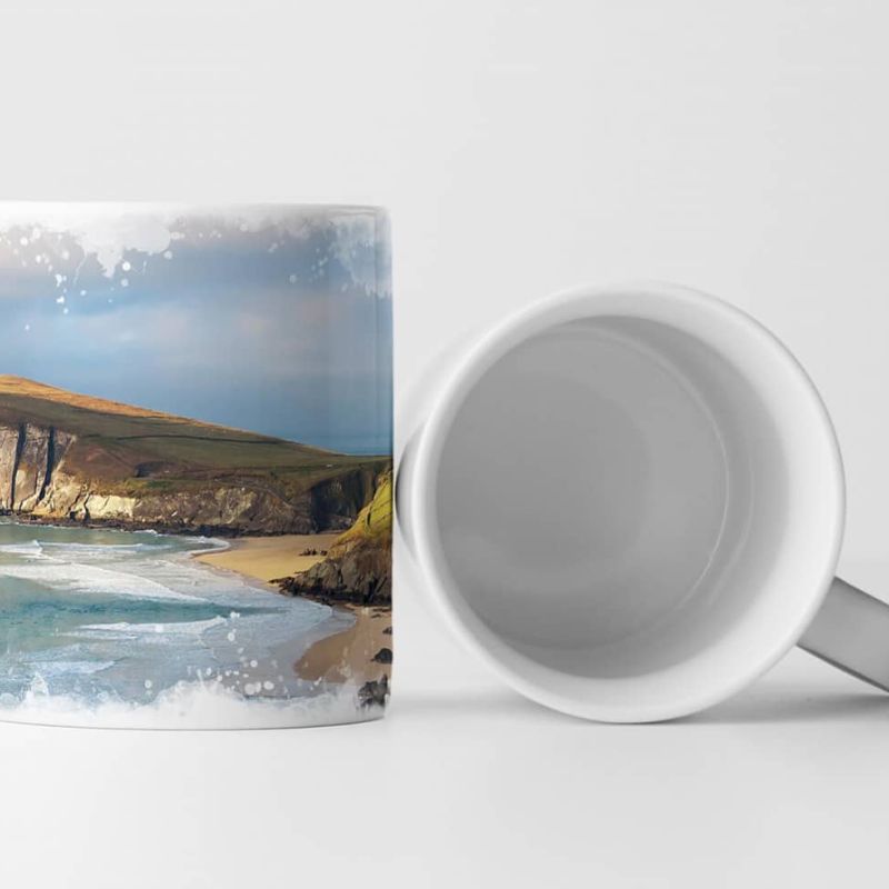 Tasse Geschenk Landschaftsfotografie – Keem Beach auf Achill Island