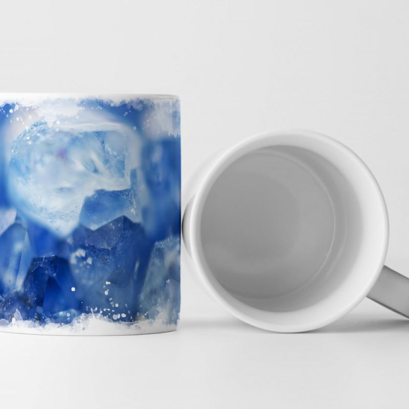 Tasse Geschenk  Kristall – Nahaufnahme Eis