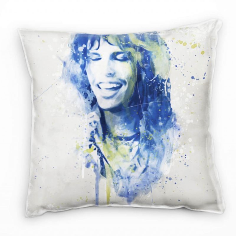 Steven Tyler II Deko Kissen Bezug 40x40cm für Couch Sofa Lounge Zierkissen