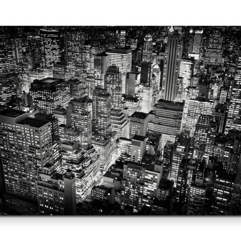 New York City bei Nacht – Leinwandbild