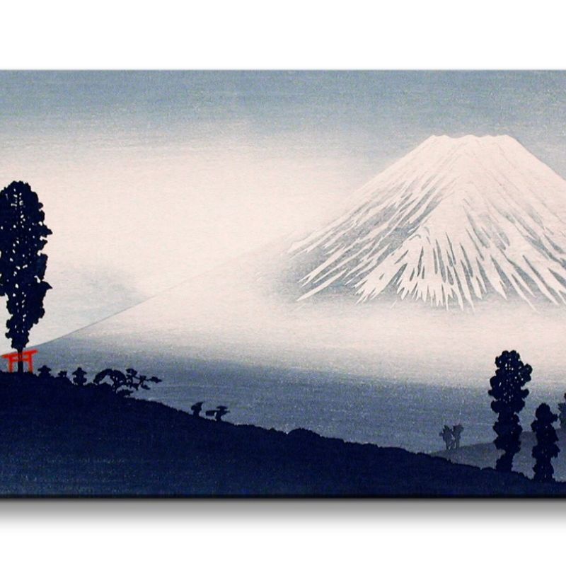 Remaster 120x60cm Hiroaki Takahashi traditionelle japanische Kunst Zeitlos Fuji Berg Vulkan