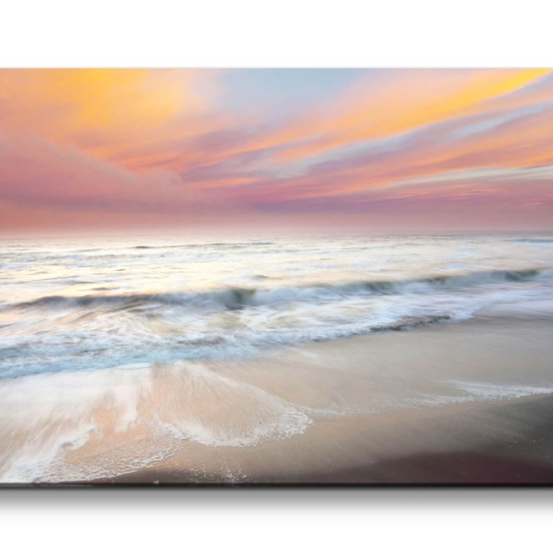 Leinwandbild 120x60cm Meer Horizont Harmonie Natur Stille Ruhe Kunstvoll