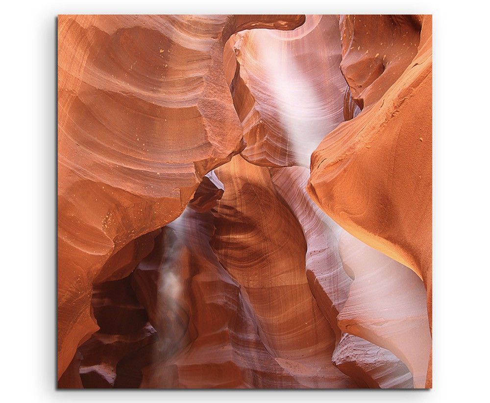 Naturfotografie –  Sandstein Formation, Antelope Canyon, Arizona, USA auf Leinwand