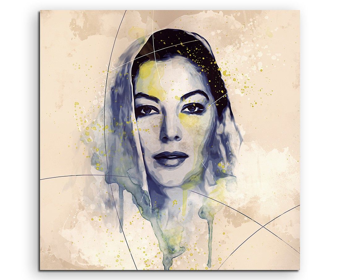 Ava Gardner Aqua 90×60 cm Aquarell Kunstbild