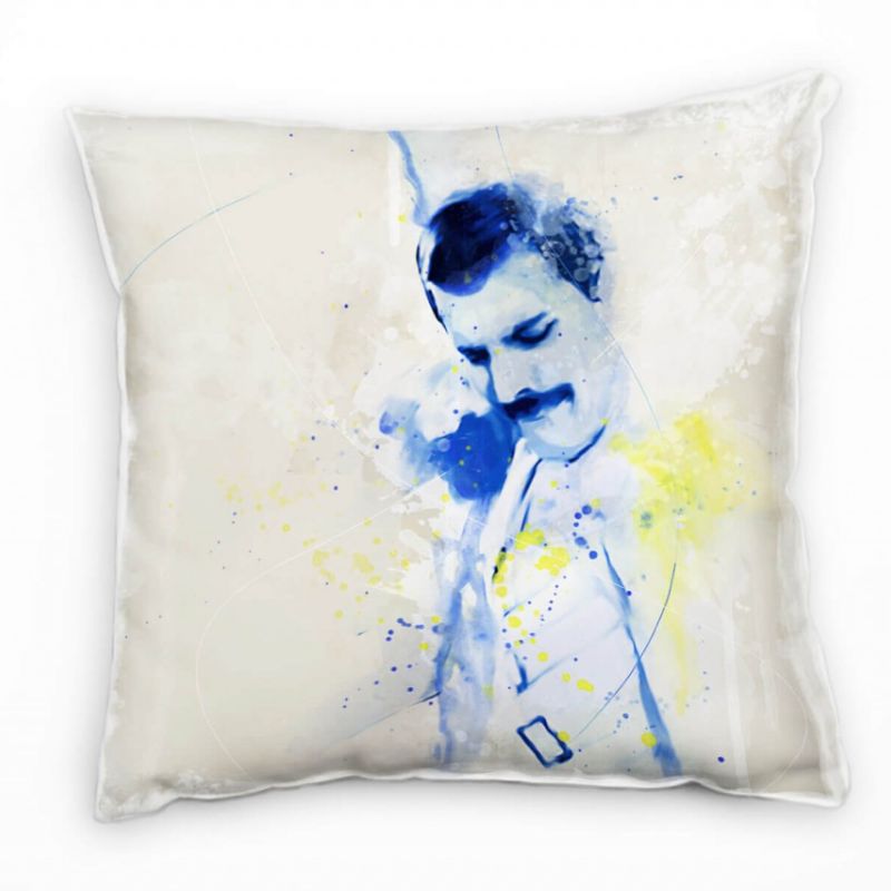 Freddie Mercury VI Deko Kissen Bezug 40x40cm für Couch Sofa Lounge Zierkissen