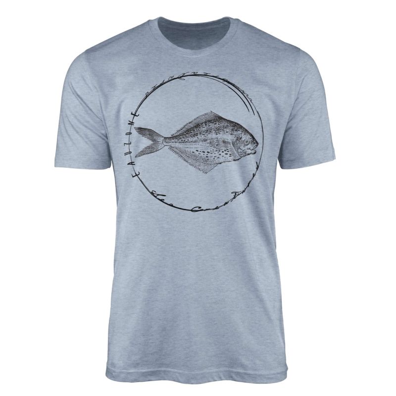 T-Shirt Tiefsee Fische – Serie: Sea Creatures , feine Struktur und sportlicher Schnitt / Sea 069