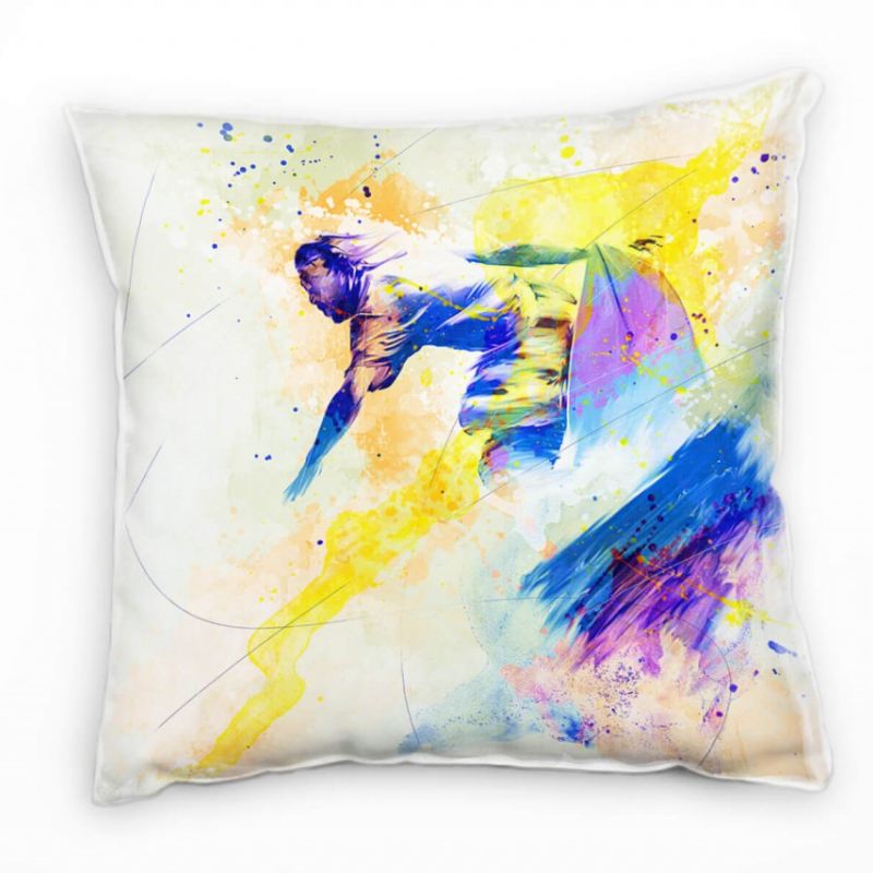 Surfer IV Deko Kissen Bezug 40x40cm für Couch Sofa Lounge Zierkissen