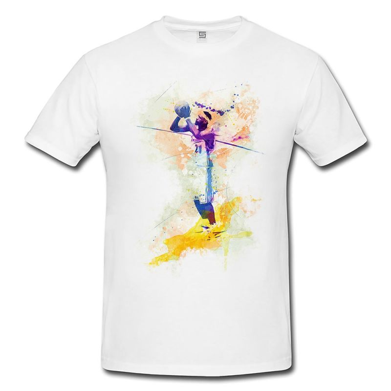 Basketball VII  Herren und Damen T-Shirt Sport Motiv aus Paul Sinus Aquarell