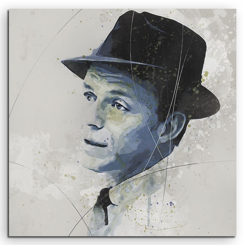 Frank Sinatra Aqua 60x60cm Aqua Art Wandbild