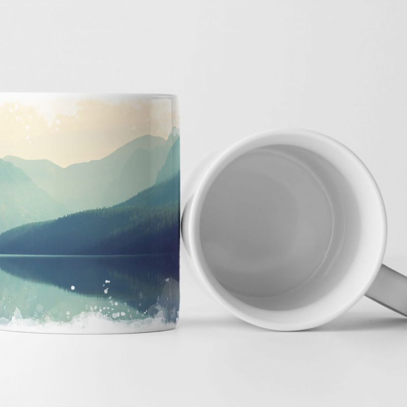 Tasse Geschenk Landschaftsfotografie – Glacier Nationalpark Montana USA