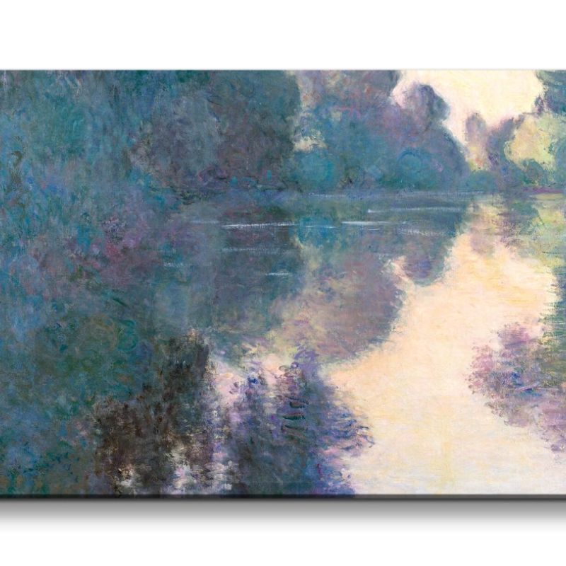 Remaster 120x60cm Claude Monet Impressionismus weltberühmtes Wandbild See zeitlose Kunst