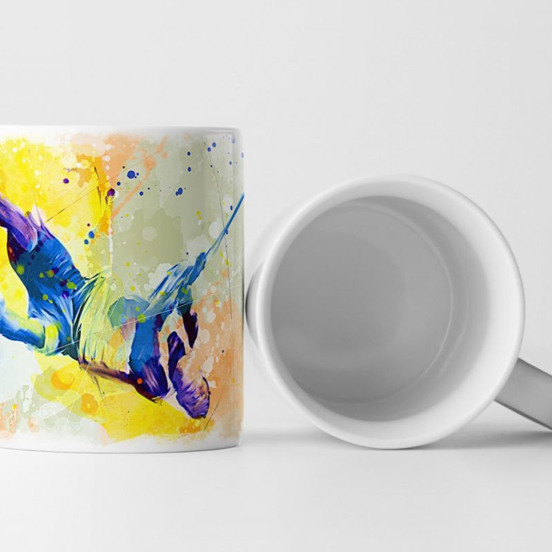 Wakeboard Tasse als Geschenk,  Design Sinus Art