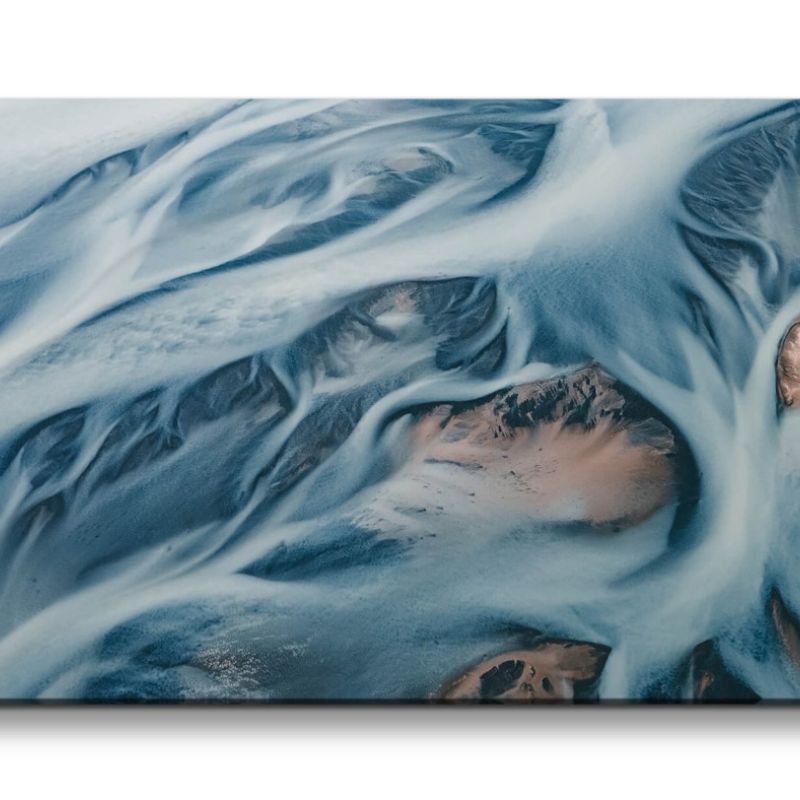 Leinwandbild 120x60cm Vogelperspektive Atemberaubend Wasser Satellitenaufnahme Erde