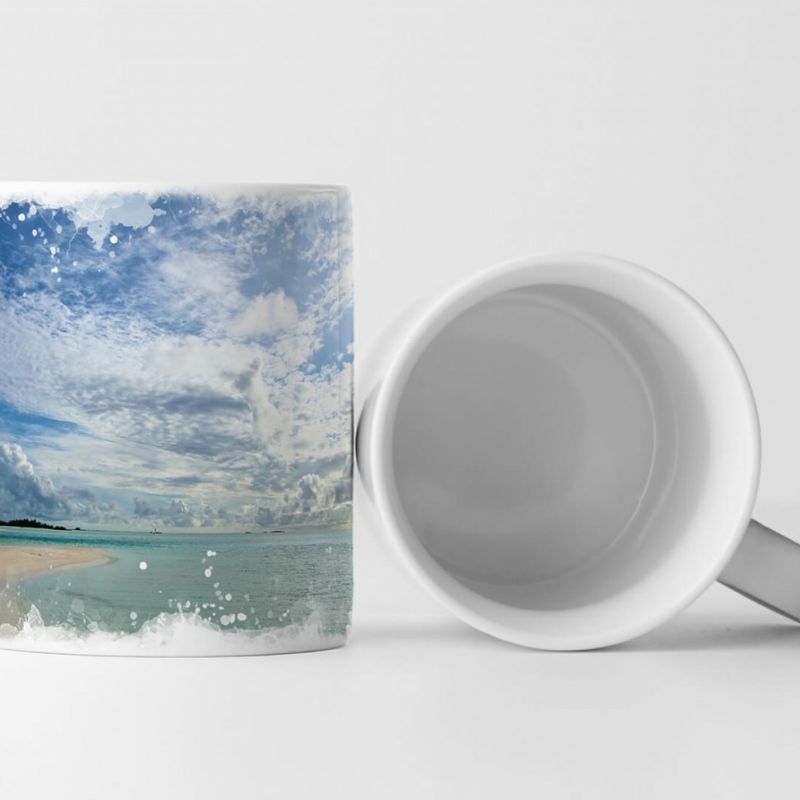 Tasse Geschenk Landschaftsfotografie – Traumhafter Strand in den Malediven