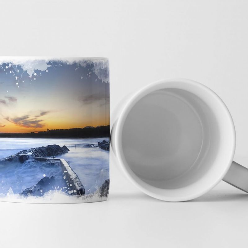 Tasse Geschenk Landschaftsfotografie – Ozean bei Dunkelheit