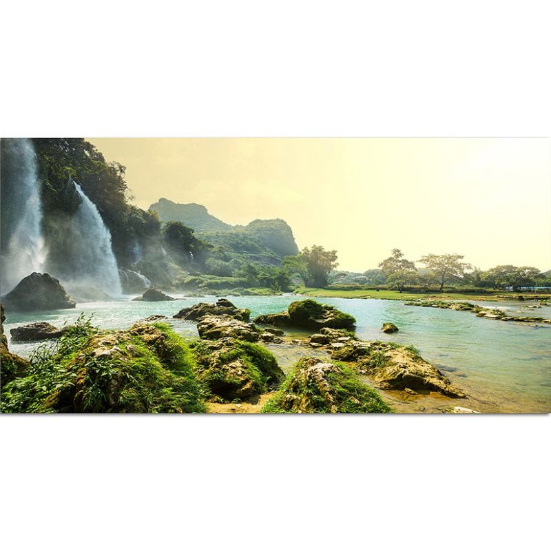 120x80cm Vietnam Wasserfall Felsen Wasser