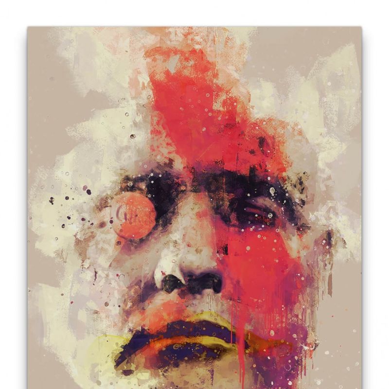 Apocalypse Now Marlon Brando Porträt Abstrakt Kunst Kultfilm Rot 60x90cm Leinwandbild