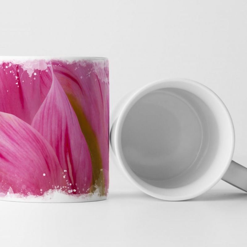 Tasse Geschenk Tulpen magenta rosa