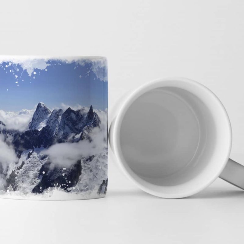 Tasse Geschenk Berge über den Wolken