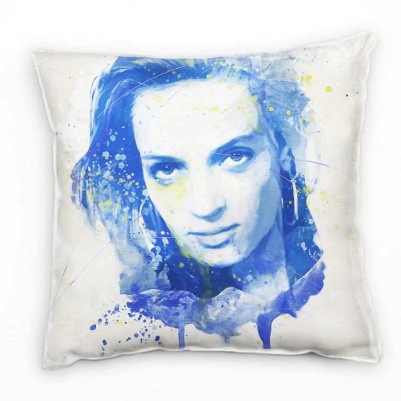 Uma Thurman IV Deko Kissen Bezug 40x40cm für Couch Sofa Lounge Zierkissen