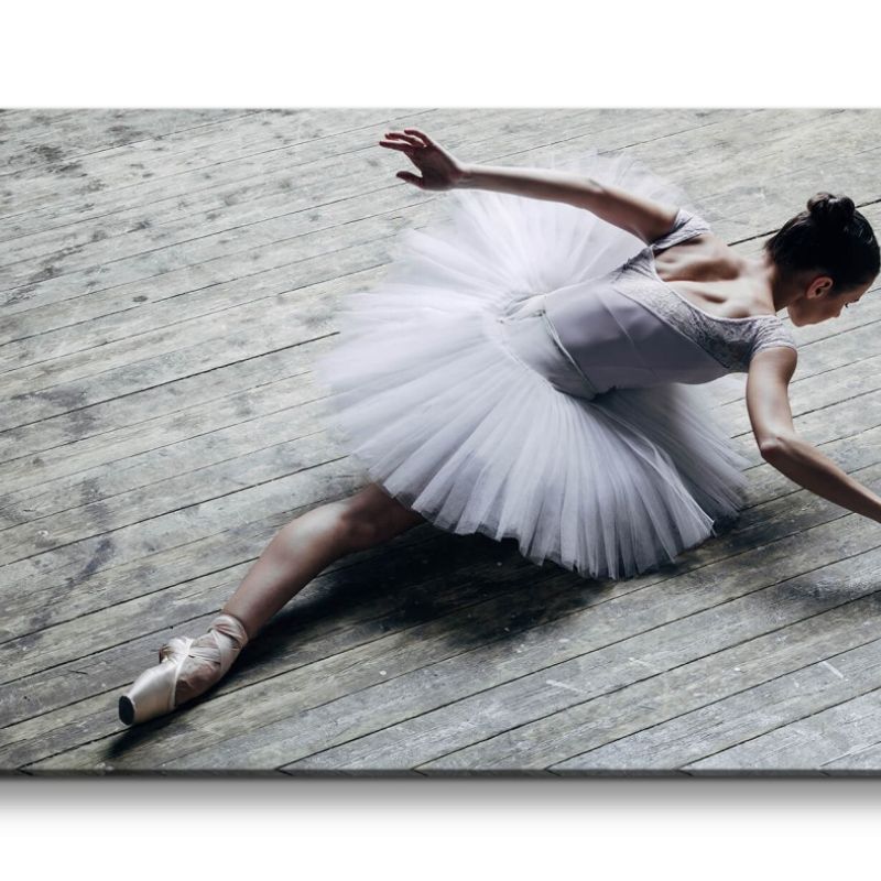 Leinwandbild 120x60cm Ballerina junge Frau Elegant Kunstvoll Klassik