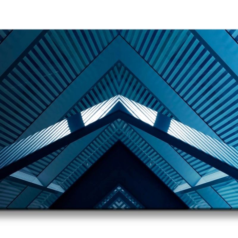 Leinwandbild 120x60cm Architektur Fotokunst Gebäude Büro Fine Art Modern