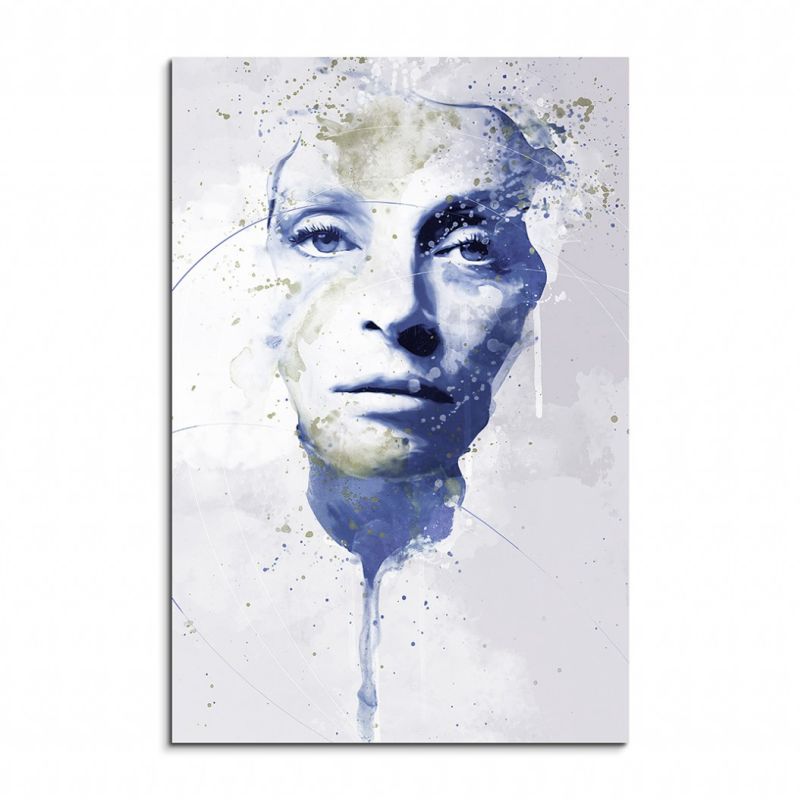 Uma Thurman I Aqua 90x60cm Wandbild Aquarell Art