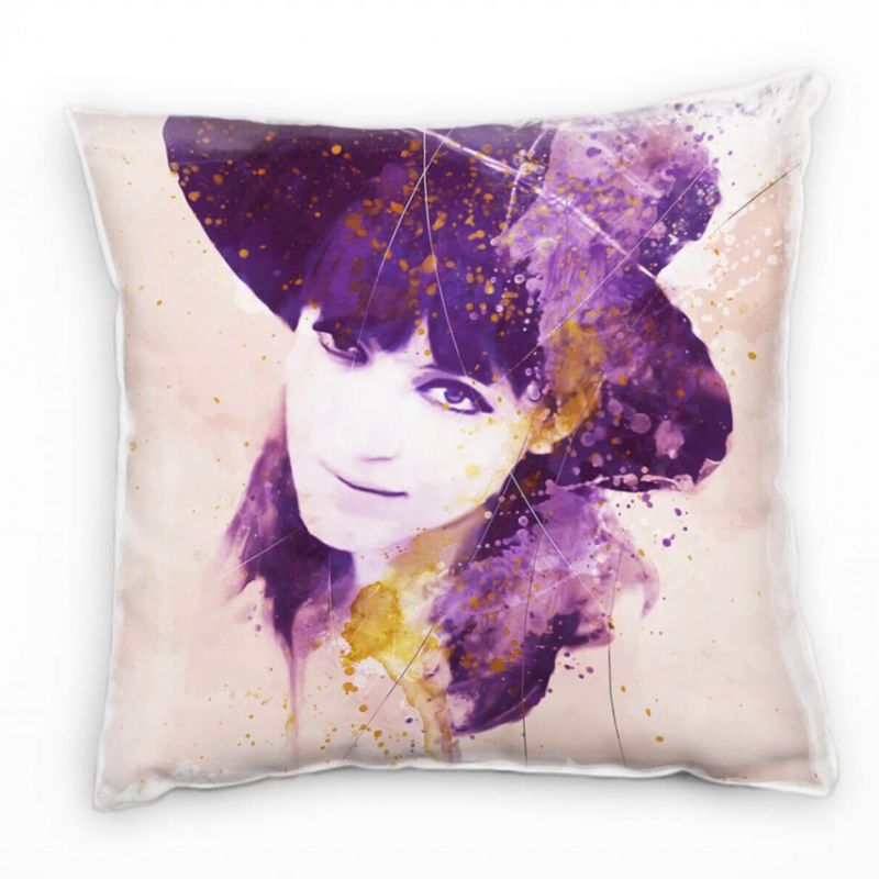 Anna Karina II Deko Kissen Bezug 40x40cm für Couch Sofa Lounge Zierkissen