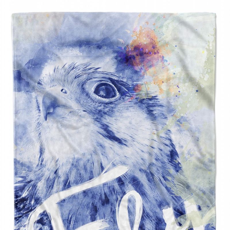 Handtuch Strandhandtuch Saunatuch Kuscheldecke SplashArt Tier Serie Kunstvoll Falcon III