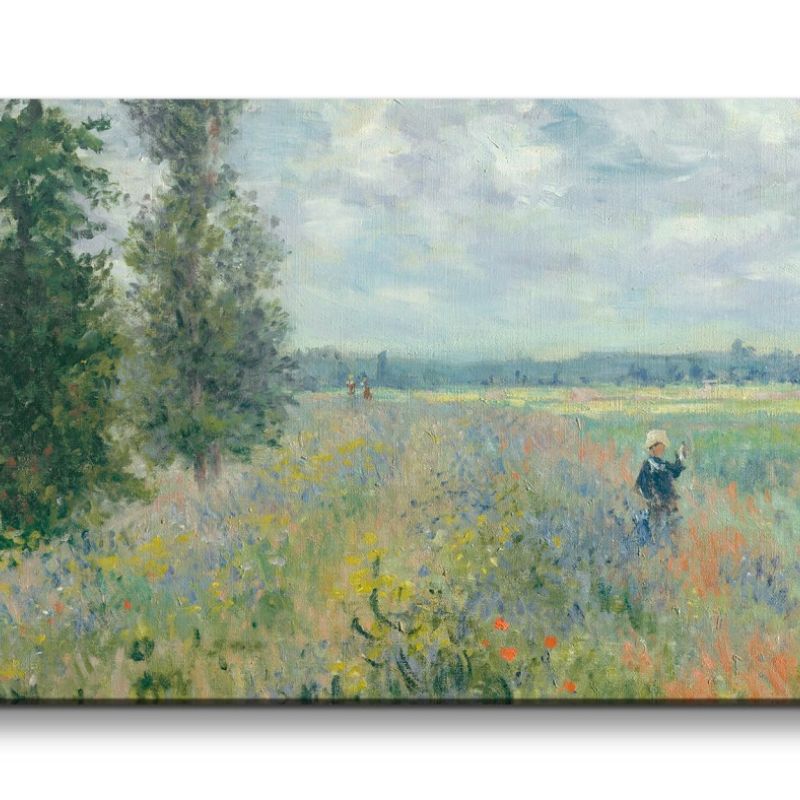 Remaster 120x60cm Claude Monet Impressionismus weltberühmtes Wandbild Poppy Fields near Argenteuil